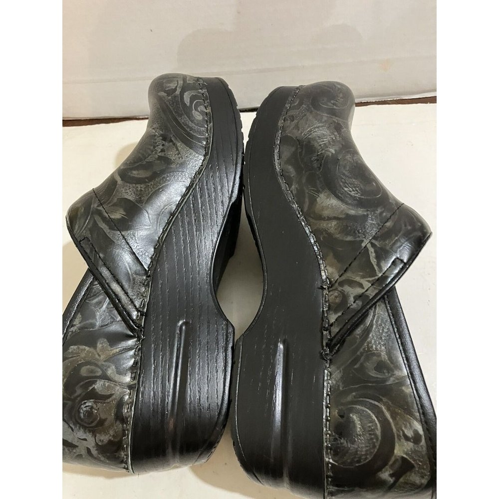 Dansko Black Patterned Clogs - image 6